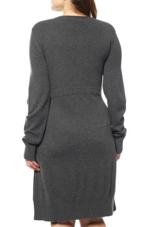 Платье BluTime Fashion серый 1114