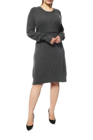 Платье BluTime Fashion серый 1114